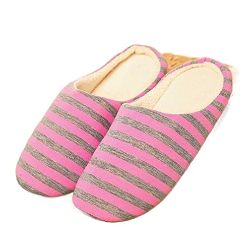 Pantoufles pour hommes et femmes en velours chausson plat intérieur