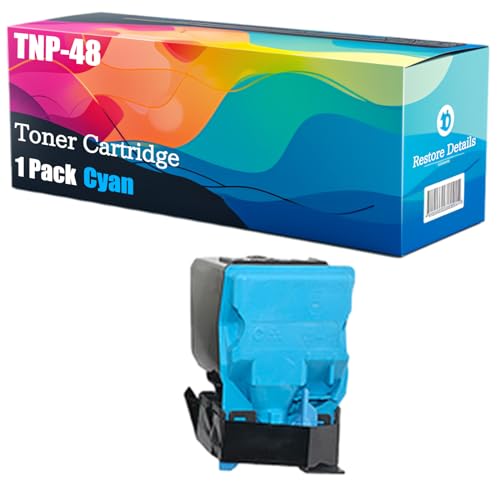 High Yield TNP-48 A5X0150 A5X0250 A5X0350 A5X0450 Toner Cartridge Compatible for Konica Minolta Bizhub C3350 C3850 C3850FS Printer, Unleash High-Definition Printing (Cyan)