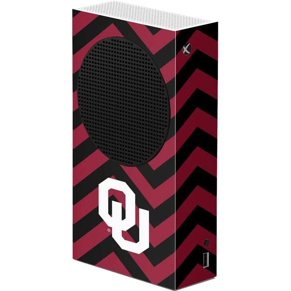 Skinit Decal Gaming Skin Compatible with Xbox Series S Console - Officially Licensed University of Oklahoma Sooners Chevron Design