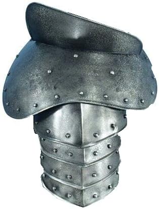 Dark Warrior Pauldrons with Breakers - Metallic - One Size Armour