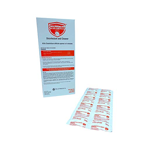 Defender | Disinfectant and Cleaner | Kills COVID-19 & Other Viruses | Works with Victory & Protexus Sprayers | 100 Tablets | 13.1 Grams per Tablet