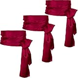 Wine Red Sash Belt