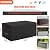 Kovshuiwe Deck Box Cover 63" L x 30" W x 28" H- Heavy Duty 600D Polyester Oxford Deck Box to Protect Large, 100% Waterproof Deck Box Cover, Outdoor Rectangular Storage Bench Covers