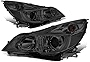 DNA Motoring HL-OH-SLEG13-SM-CL1 Smoke Lens OE Style Projector Headlights Replacement For 10-14 Legacy Outback