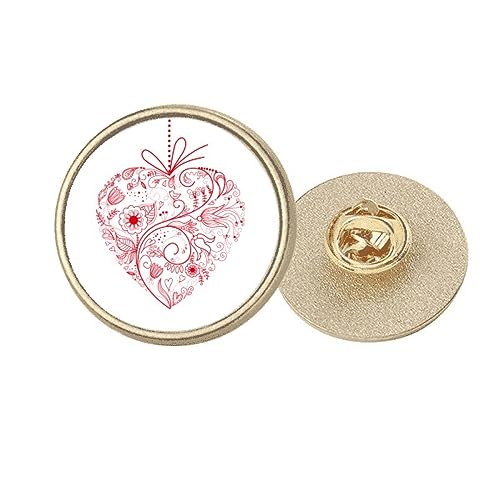 Broche en métal doré fleurs de vigne rouge M insufflez de la passion à votre style