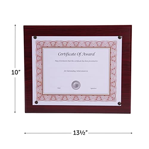Award Plaque 13" X 10.5" Mahogany, 18813M #TOP2