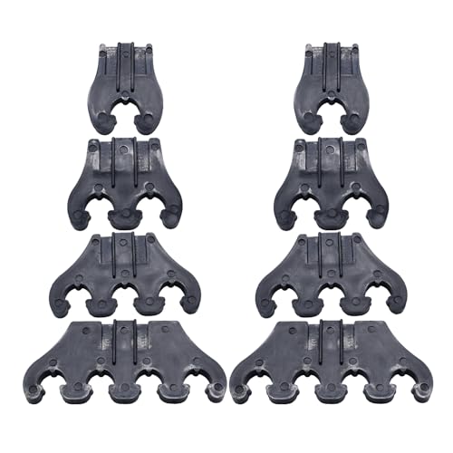 Image of Chrome Linear Spark Plug Wire Separators Divider Loom with Black Valve Cover Fits For Chevy Ford Mopar SBC