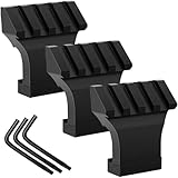 45 Degree Offset Rail Mounts,Offset Picatinny Rail Mount Low Profile Aluminum Angled Rail Adapter & Wrench