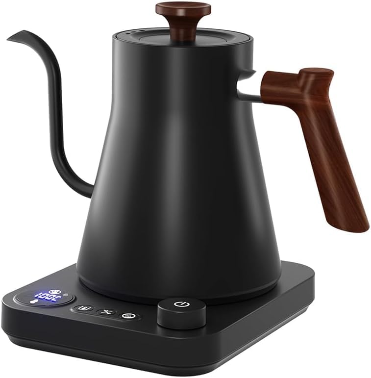 Electric Gooseneck Kettle, 304 Stainless Steel Electric Tea Kettle