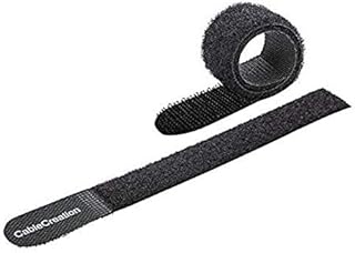 Cable Ties 7 inch, CableCreation 50PCS Reusable Fastening Organizer Cord/Tie Wrap, Nylon Adjustable Cable Management, 18cm/Black