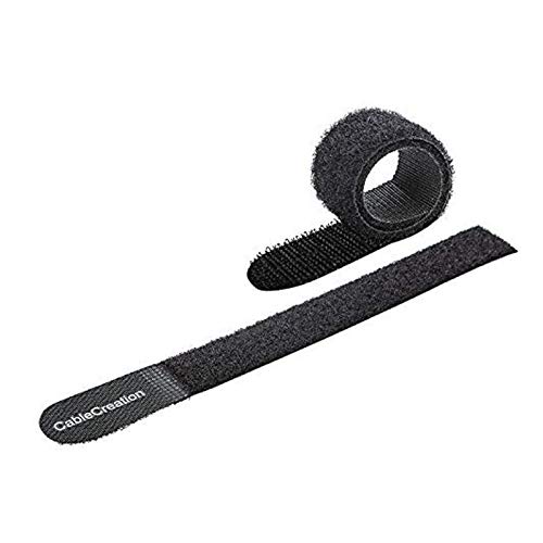 Cable Ties 7 inch, CableCreation 50PCS Reusable Fastening Organizer Cord/Tie Wrap, Nylon Adjustable Cable Management, 18cm/Black