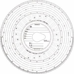 Kienzle Automotive Tachoscheibe Kombi 125km/h 12cm VE=100 Blatt Cover