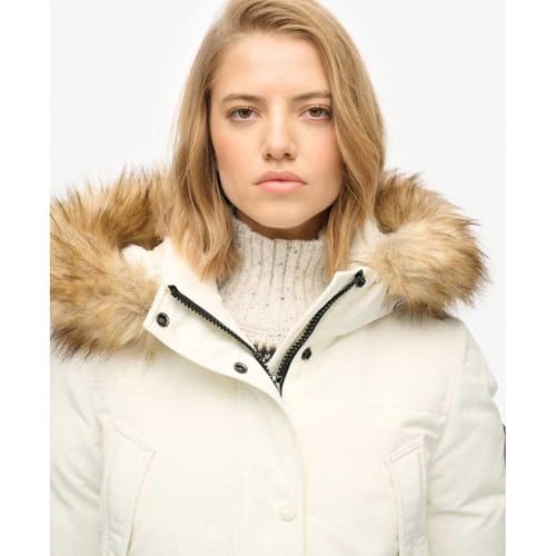 Superdry Para Mujer. W5011786A Parka Everest Blanco (S), Casual, PoliéSter Reciclado, Sostenible - 4