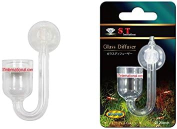 S.T. International Aquarium CO2 Glass Diffuser, Short, 25mm