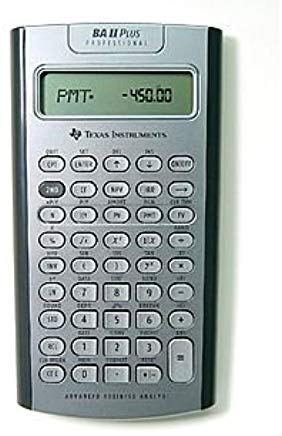 TEXAS INSTRUMENTS PROFESSIONAL FINANCIAL CALCULATOR BA II PLUS (Renewed)