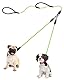 PetBonus Hundeleine Doppelleine für 2 Hunde, Keine Verwicklung Robuste Nylon hundeleine, Reflektierend Doppelte Leinen für kleine mittlere Hunde 0,8 cm