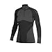 Craft Sous-vêtement chaud col officier zippé manches longues femme Noir/Fer M