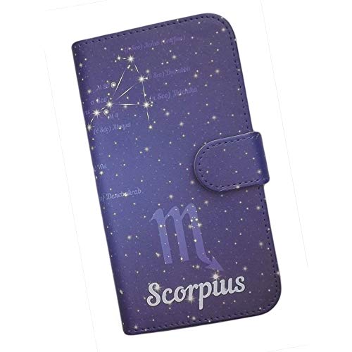 arrows We2 A402FC 互換品スマホケース 手帳型 12星座 天蝎宮 さそり座 スコーピオ (s131)