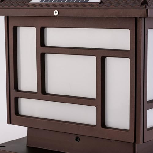 Puerta solar impermeable IP65 con luces de pilares antilluvia 6