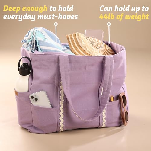Image of Folkulture Beach Bag | Large Waterproof Beach Tote Bag for Women, Beach Essentials, Travel & Vacation Essentials