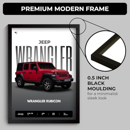 Image of Funk You Store Jeep Wrangler Poster | Framed Poster of Jeep Wrangler Rubican A4 Sized (31 x 23 cm) | Car Posters for Wall, Gift for Boys, Car for Wall, Bedroom, Hostel, Study Room (F 073)