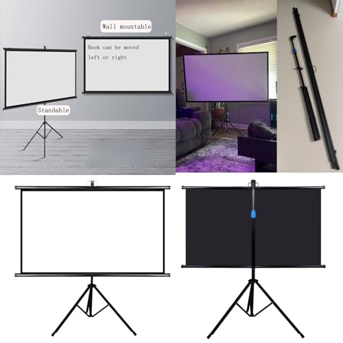 Pantalla de proyección con soporte 72 pulgadas 16:9 miniatura 3