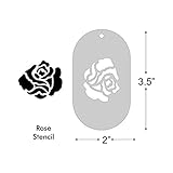 Stencil - Rose Flower, Medium