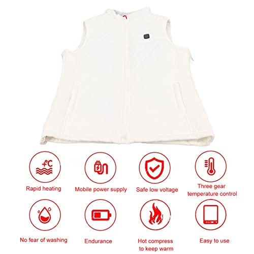 Colete aquecido, 3 marchas com temperatura ajustável lavável elegante 9 zonas aquecidas para ambient