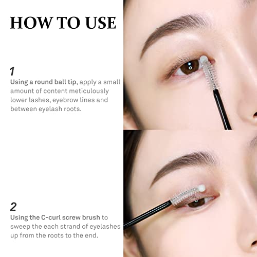 Cosnori Long Active Eyelash Serum - Eyelash Boost Serum – Eyebrow Growth Enhancer For Longer And Thicker – Vegan, Irritation Free- Peptides, Hyaluronic Acid, 0.3 Fl.oz. #TOP6