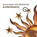 LIFFY 24" Sun Metal Wall Art Outdoor Decor - 3D Sun Face Metal Wall Sculpture - Hanging Decoration Gift Ideal for Home Accent, Bedroom, Garden, Patio, Farmhouse - Lively and Vibrant