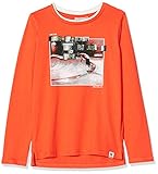 Cooles Jungen Langarmshirt in angesagter Lagenoptik mit lässigem Frontprint und rundem Halsausschnitt