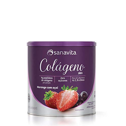 COLAGENO SKIN MORANGO E ACAI - LATA 300G