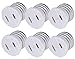 Comyan Bulb Light Plug Socket Adapter,Polarized Handy Outlet Splitter, E26 the US Standard Screw Light Holder, Two Holes, Easy-to-Install, 6 Pack, White