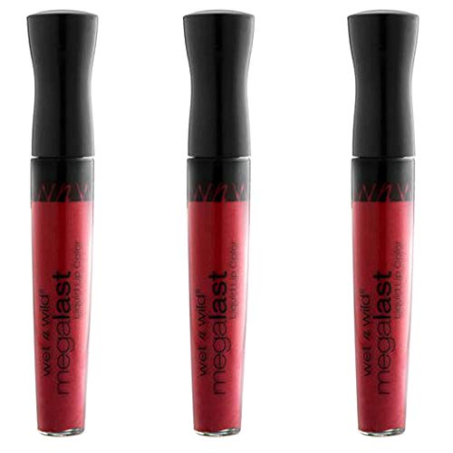 WET N WILD Megalast Liquid Lip Color Cherry On Top, 0.23 oz (Pack of 3)