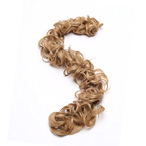 Messy Hair Bun Maker Long Hair Wrap Hair Band-Golden Brown
