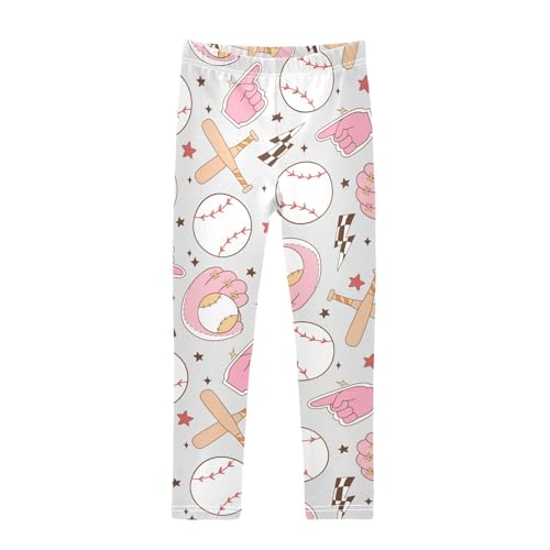 Soft Girl Girlie Sport Girls Leggings,Workout Leggings for Girls Toddler Athletic Leggings Size for 3-10T