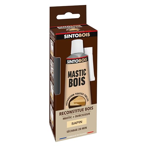 sintobois masilla para madera con – Endurecedor Sinto – Tubo 66 ml/80 g – árbol