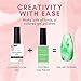 Makartt Poly Nail Gel 50ML Spring Nude Bundle with Makartt Clear Blooming Gel 15ml UV LED Soak Off