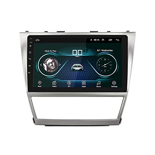 9 Zoll Autoradio-Empfänger für Toyota Camry 2006-2011 Unterstützung von GPS-Navigation/FM/Bluetooth-Freisprechfunktion/Lenkradsteuerung,4 cores