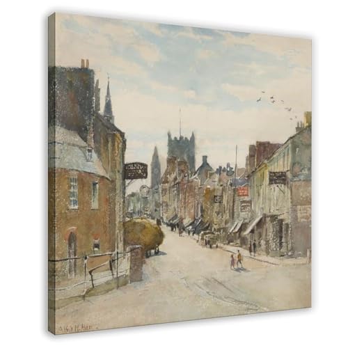 Impression toile Alfred Henry Hart aquarelle géométrique de prestige