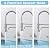 Fonveth 3 Way Kitchen Faucet, Drinking Water Faucet, Filter Kitchen Faucet for Water Filtration System, 3 in 1 Commercial Style Pull-Down 2 Handles, Brushed Nickel