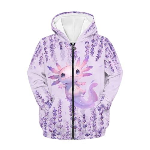 Image of Unisex Zipper Sweatshirt Boys Girls Hooded with 2 Pocket Pullover Hoodies for 6-16Y Kids