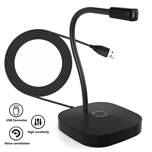 Microphone USB de streaming et gaming noir compatible PC avec commande muet - 6