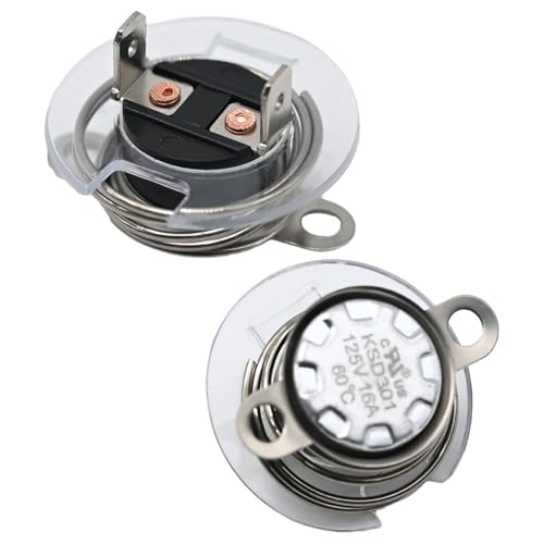 Image of MDEOOSKY 2pcs RV Water Heater Thermal Cutoff RV Water Heater Parts Thermal Cutoff Kit Compatible with GLM 21140 Mallory 9-72153 Mercruiser 45518A2 GCH6-4E GCH6-6E G6A-7E