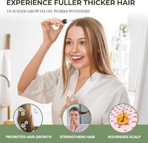 Essican Purelife Aceite Capilar para el Crecimiento con Biotina, 100 ml, Romero, Ricino, Argan, Coco, Café, Vitamina E, Aceite Natural para el Cabello, Suero Capilar Hombres y Mujeres - imagen 4