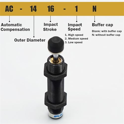 Amortisseur hydraulique AC0806-2 pour cylindre de machine - 4