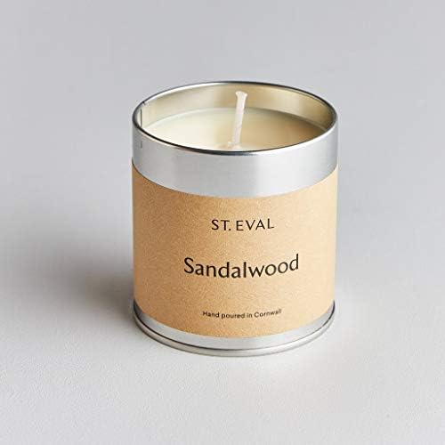 Sandalwood Scented Tin Candle by St Eval