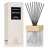 Brakula Fragrances Reed Diffuser, Jasmine Scented Reed Diffuser Set with 10 Oil Diffuser Sticks, 6.1
