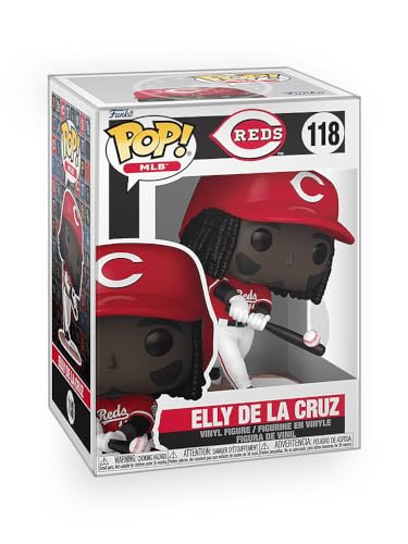 Epic Collectibles Pop Baseball: Reds - Elly De La Cruz Batting Vinyl Figure Collectibles Included with Box Protector Compatible for Funko
