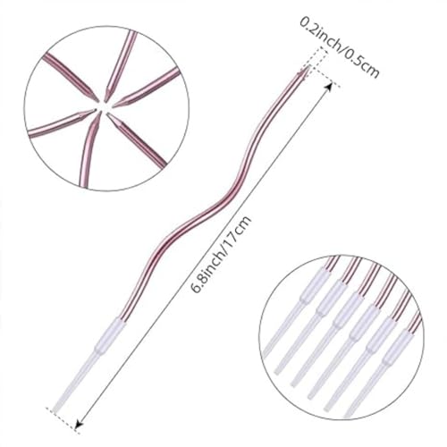 Image of Wanna Party Twisty Metallic Pink Spiral Candles - 6pc, Twisty Candles for Birthday, Baby Shower, Wedding Party & Cake Decoration, Pink (Pack of 2)